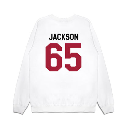 Oklahoma - NCAA Football : Jayden Jackson - We're In Premium Crewneck Sweatshirt-1