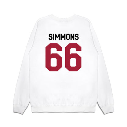 Oklahoma - NCAA Football : Derek Simmons - We're In Premium Crewneck Sweatshirt-1