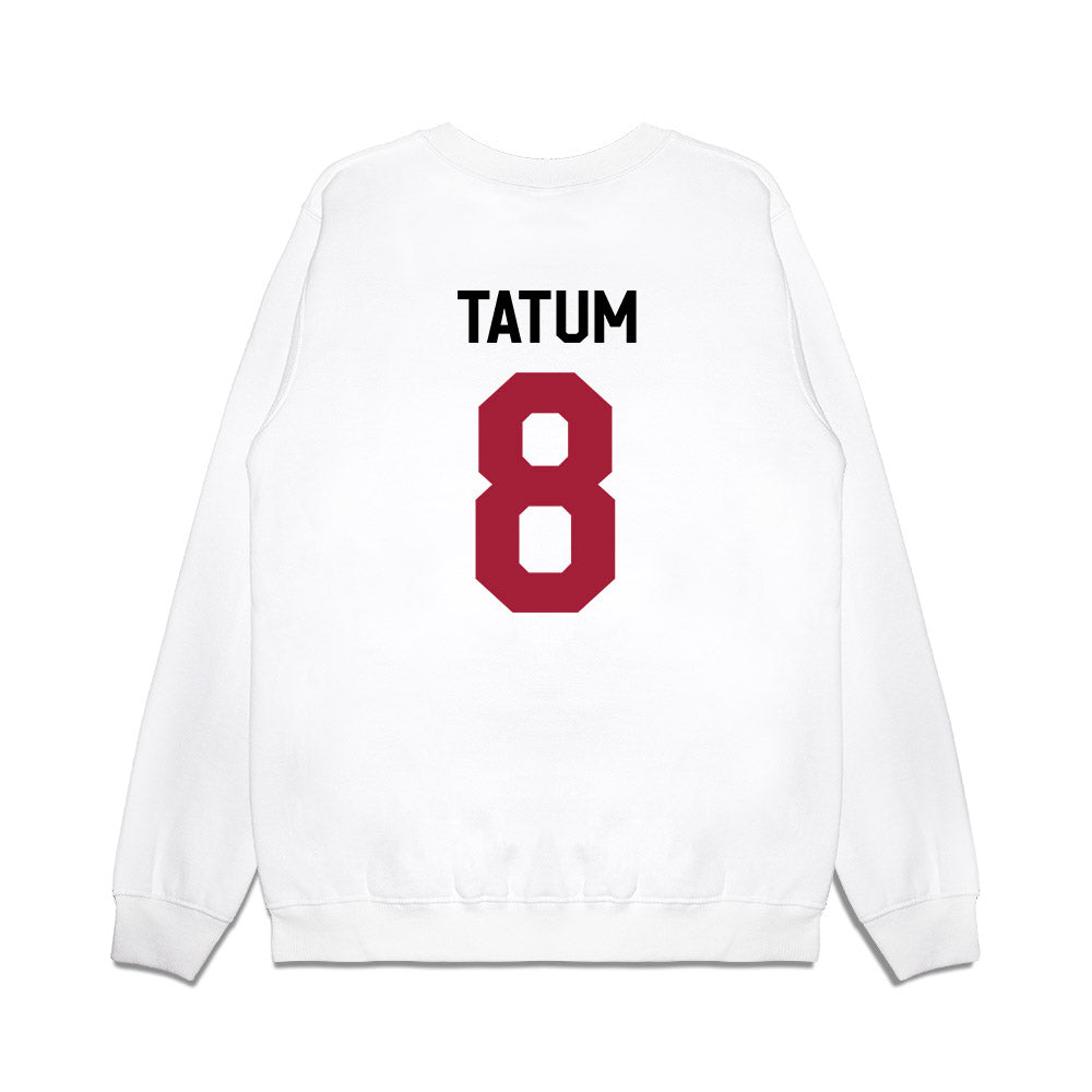 Oklahoma - NCAA Football : Taylor Tatum - We're In Premium Crewneck Sweatshirt-1