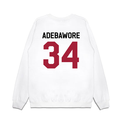 Oklahoma - NCAA Football : Adepoju Adebawore - We're In Premium Crewneck Sweatshirt-1