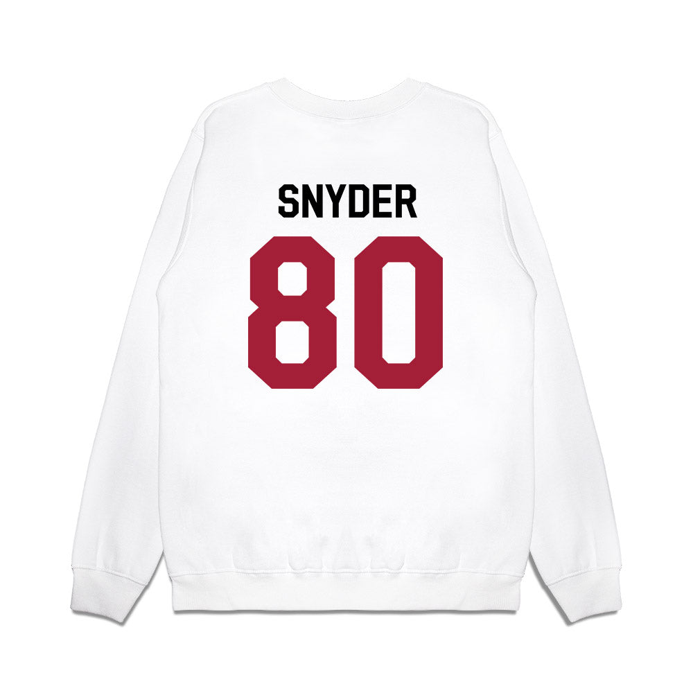 Oklahoma - NCAA Football : Jakeb Snyder - We're In Premium Crewneck Sweatshirt-1