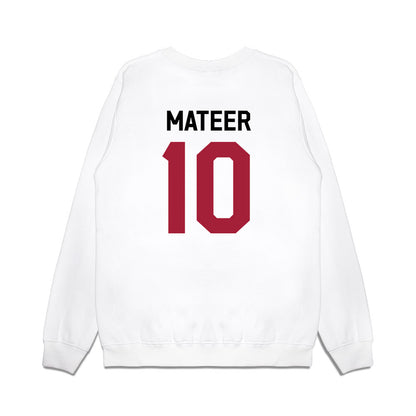 Oklahoma - NCAA Football : John Mateer - We're In Premium Crewneck Sweatshirt-1