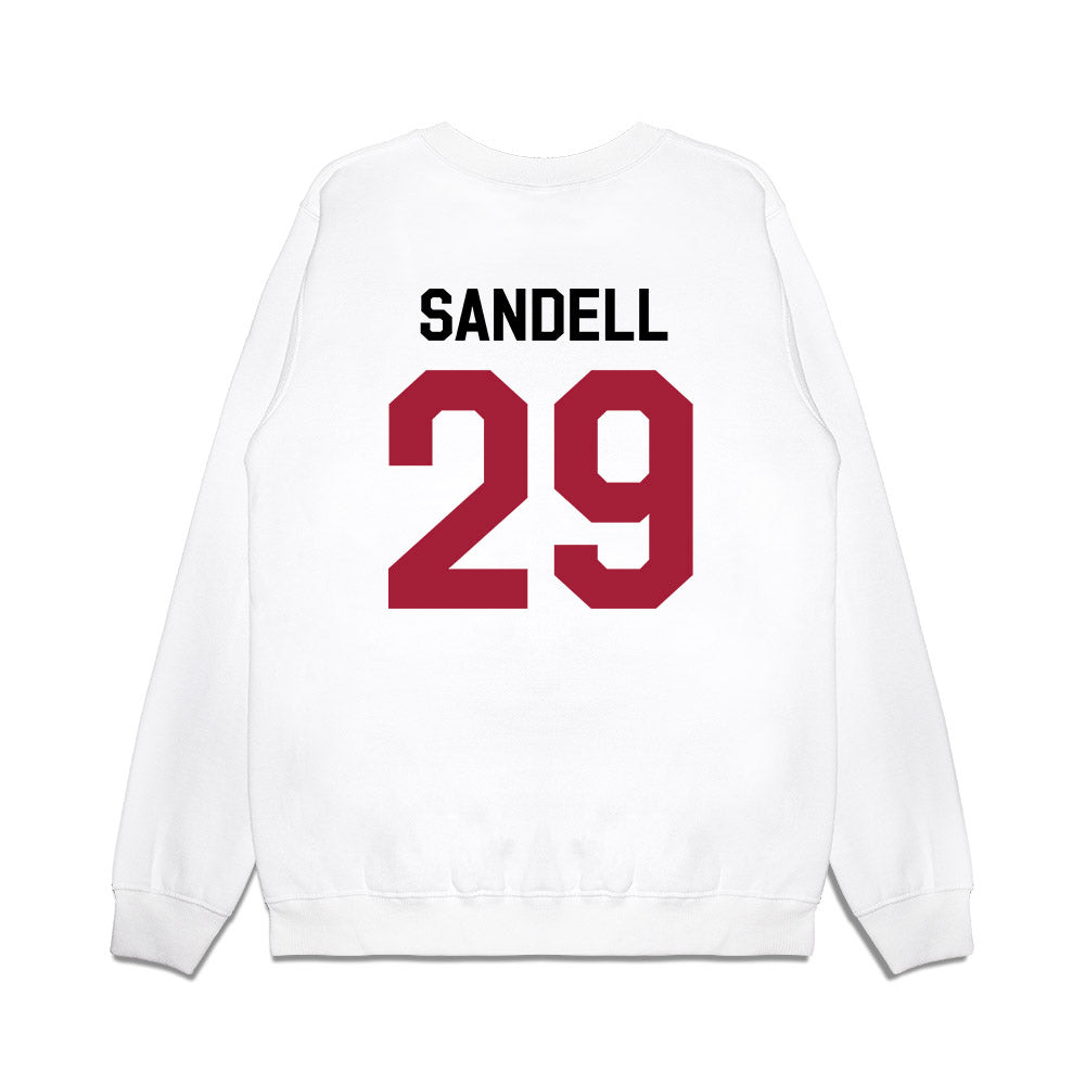 Oklahoma - NCAA Football : Tate Sandell - We're In Premium Crewneck Sweatshirt-1