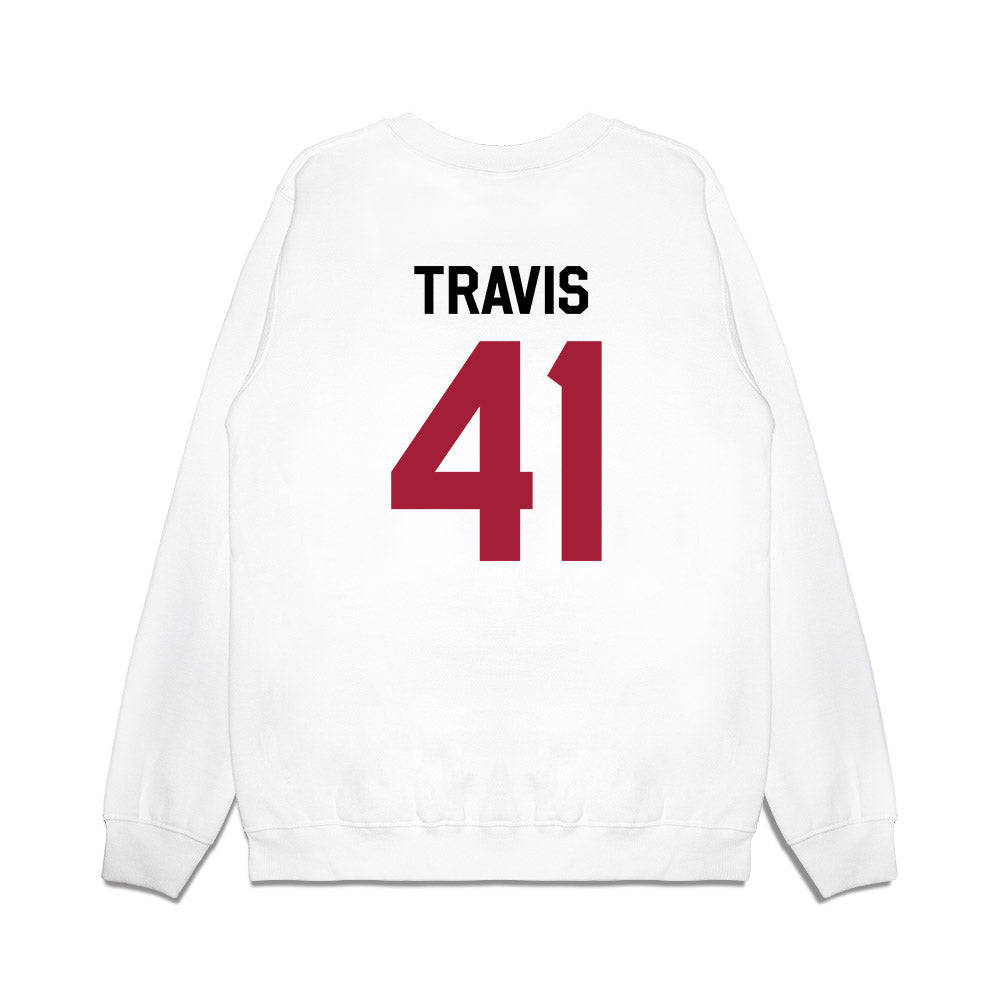 Oklahoma - NCAA Football : Barrett Travis - We're In Premium Crewneck Sweatshirt-1