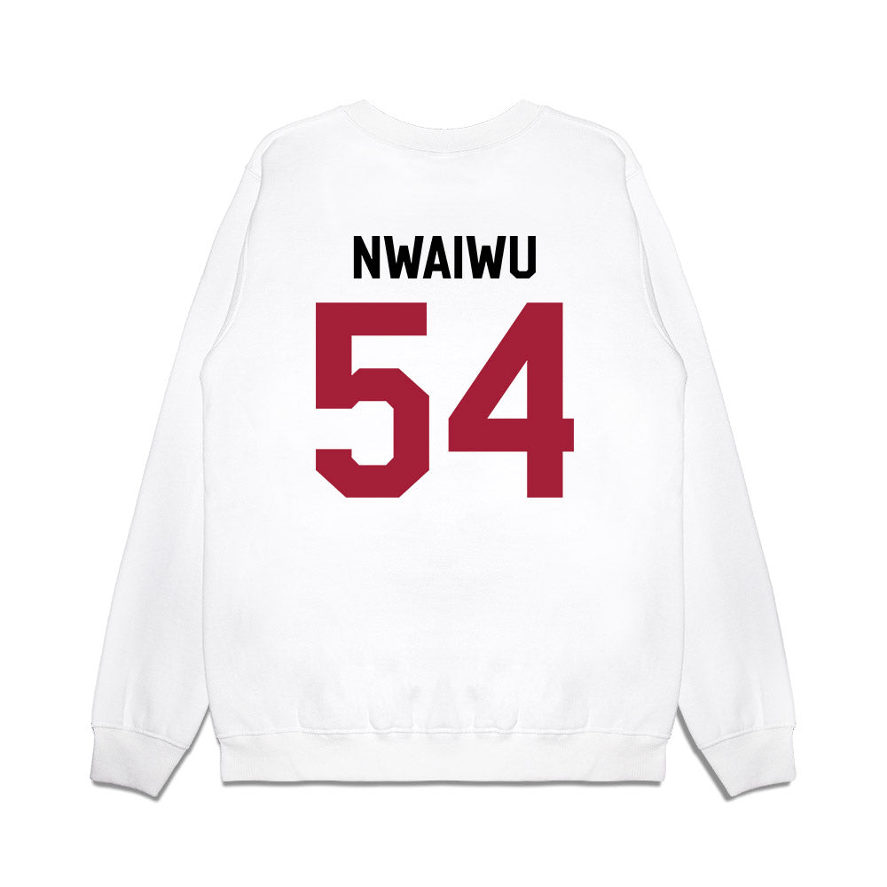 Oklahoma - NCAA Football : Febechi Nwaiwu - We're In Premium Crewneck Sweatshirt-1