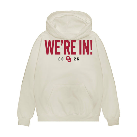 Oklahoma - NCAA Football : Jaydn Ott - We're In Premium Hooded Sweatshirt-0