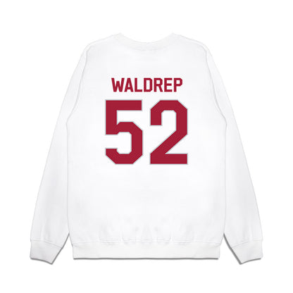 Alabama - NCAA Football : Mal Waldrep - We're In Premium Crewneck Sweatshirt-1
