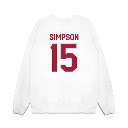 Alabama - NCAA Football : Ty Simpson - We're In Premium Crewneck Sweatshirt-1