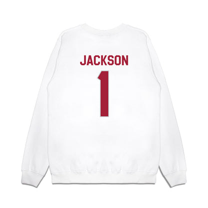 Alabama - NCAA Football : Domani Jackson - We're In Premium Crewneck Sweatshirt-1