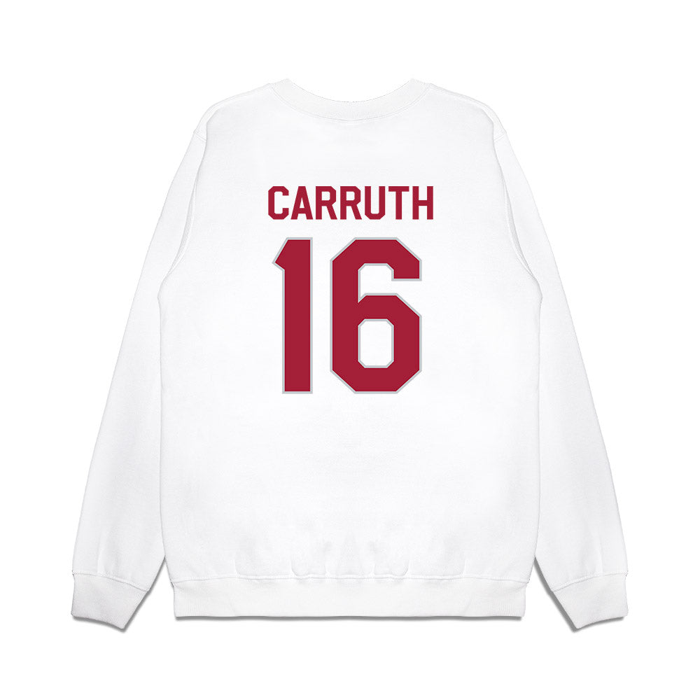Alabama - NCAA Football : Cade Carruth - We're In Premium Crewneck Sweatshirt-1