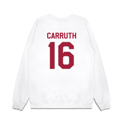 Alabama - NCAA Football : Cade Carruth - We're In Premium Crewneck Sweatshirt-1