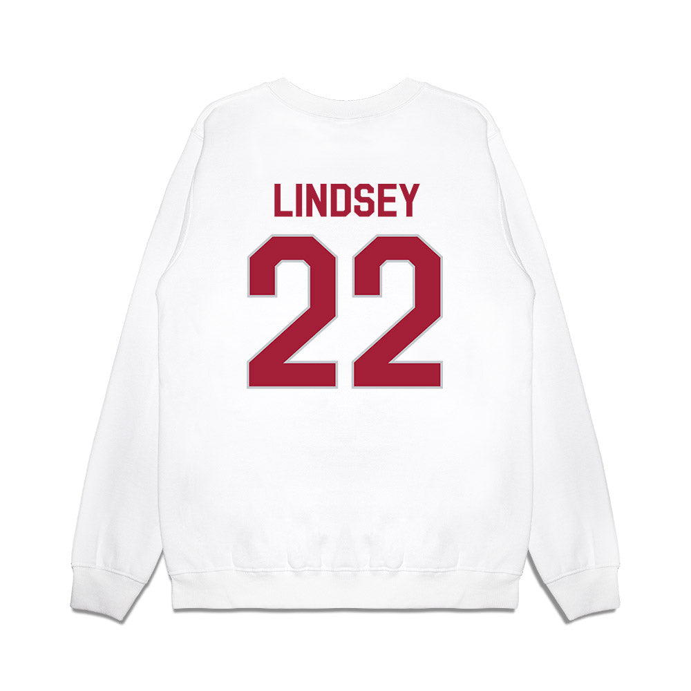 Alabama - NCAA Football : Jay Lindsey - We're In Premium Crewneck Sweatshirt-1