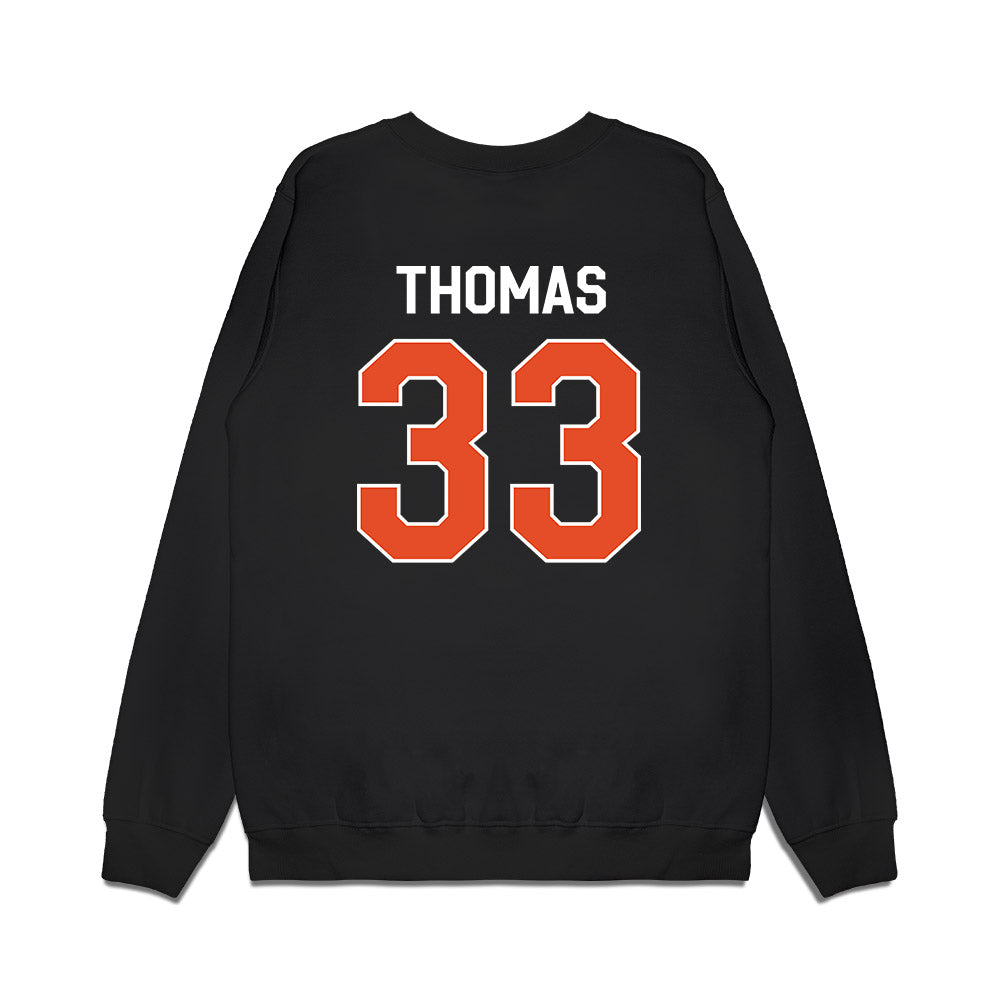 Miami - NCAA Football : Nick Thomas - We're In Premium Crewneck Sweatshirt-1