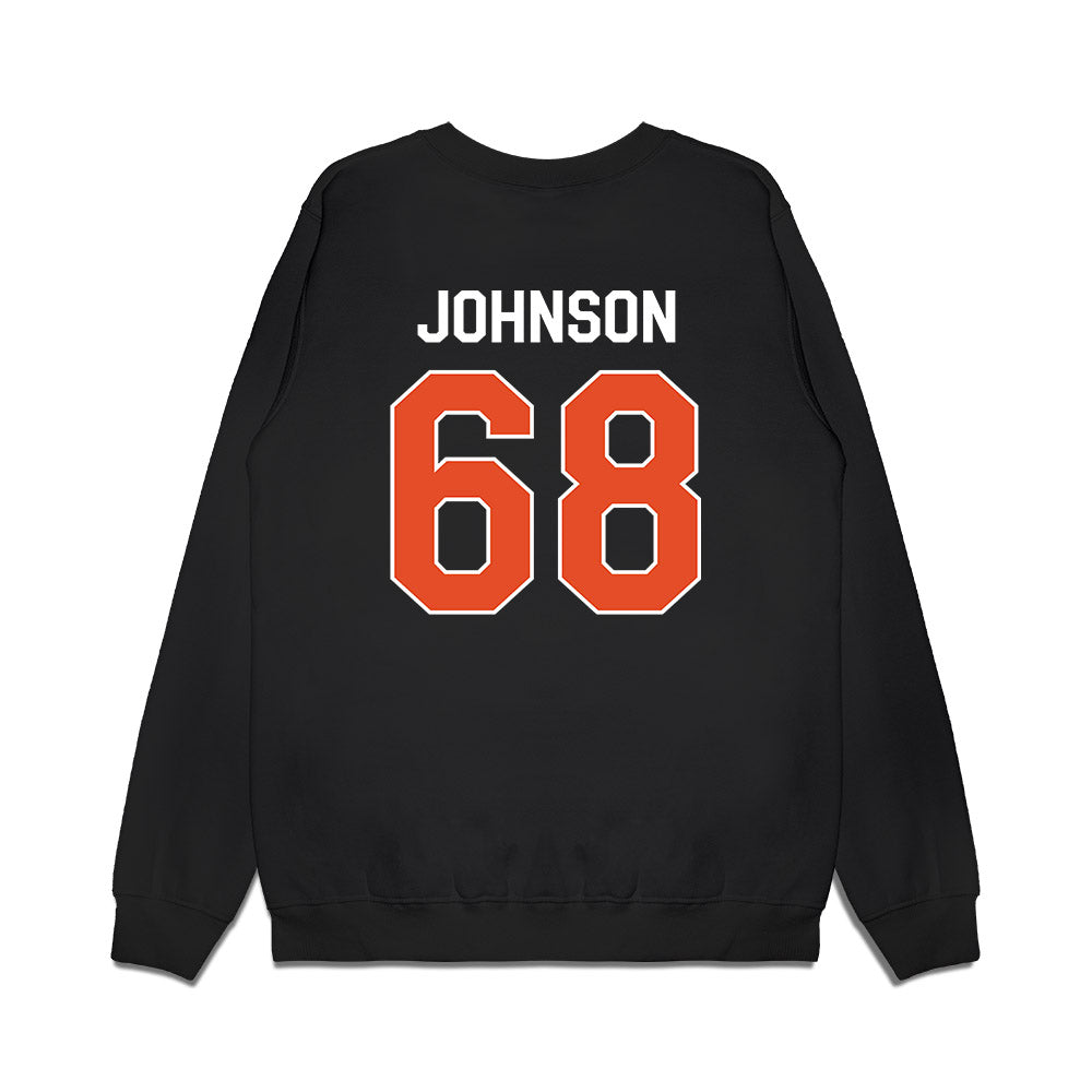 Miami - NCAA Football : Ian Johnson - We're In Premium Crewneck Sweatshirt-1