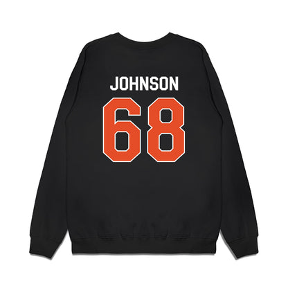 Miami - NCAA Football : Ian Johnson - We're In Premium Crewneck Sweatshirt-1