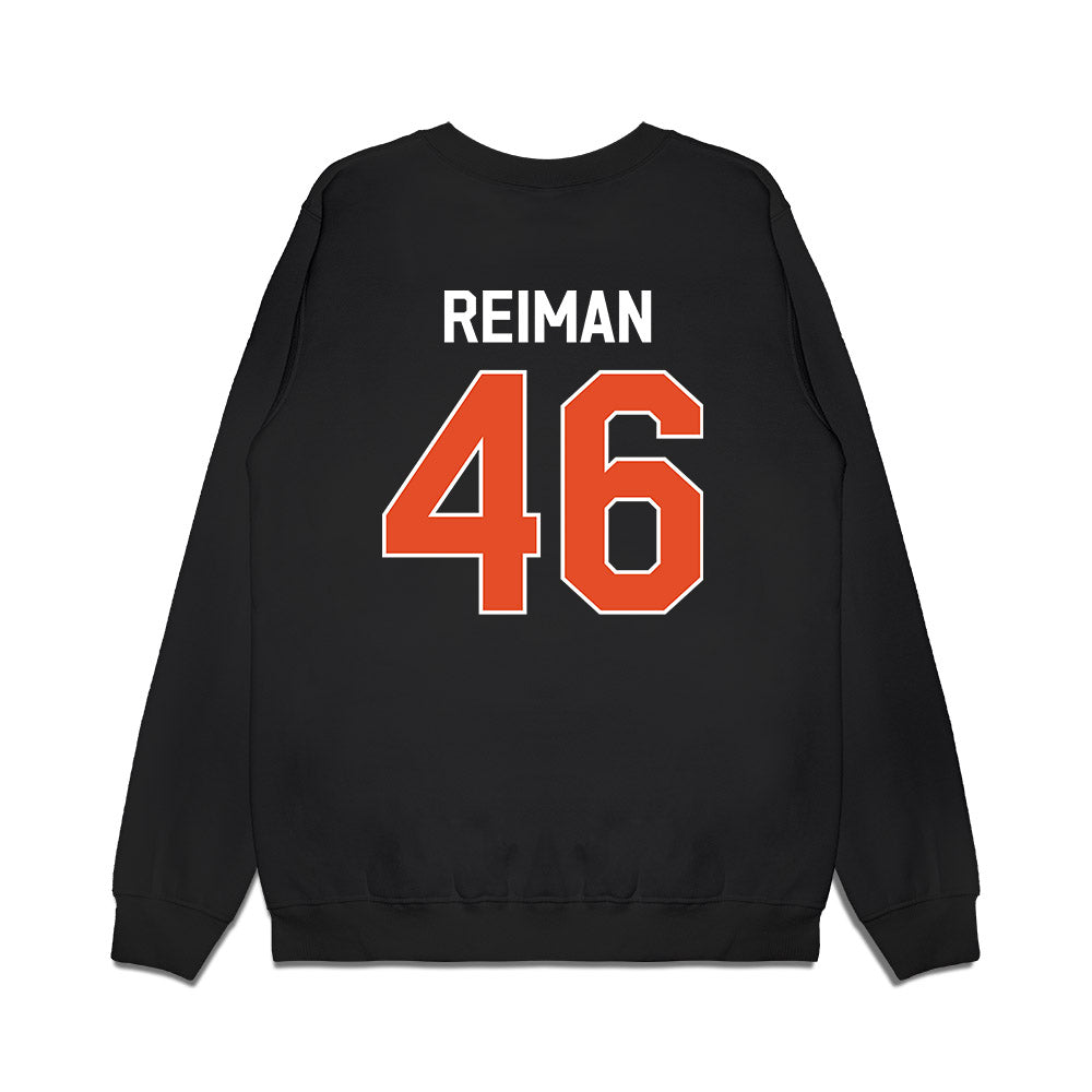 Miami - NCAA Football : Dylan Reiman - We're In Premium Crewneck Sweatshirt-1