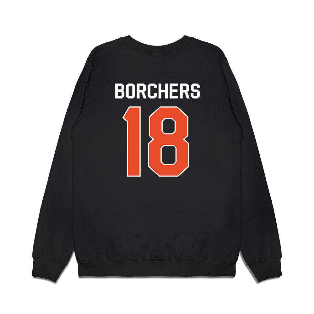 Miami - NCAA Football : Joe Borchers - We're In Premium Crewneck Sweatshirt-1