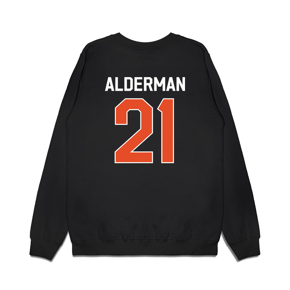 Miami - NCAA Football : Jaylin Alderman - We're In Premium Crewneck Sweatshirt-1