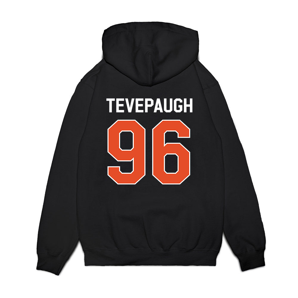 Miami - NCAA Football : Tucker Tevepaugh - We're In Premium Hooded Sweatshirt-1
