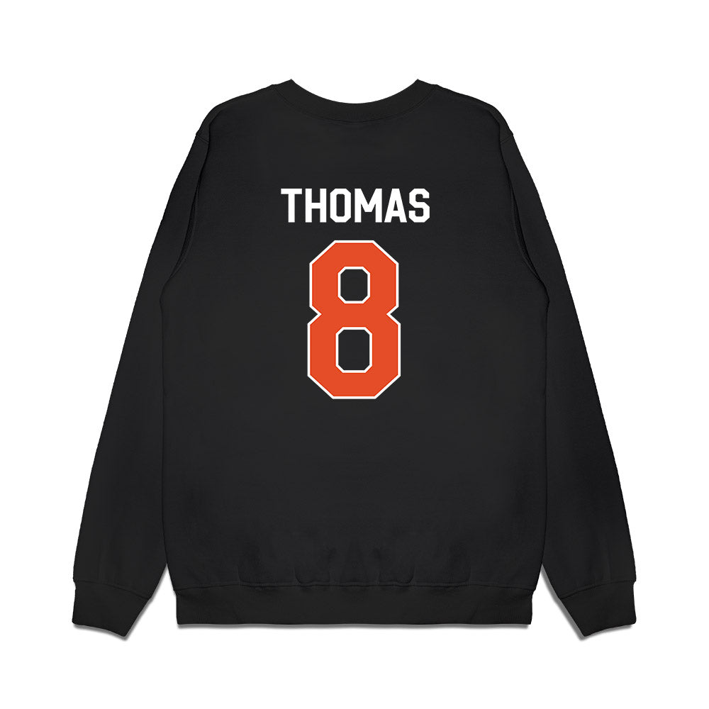 Miami - NCAA Football : Jakobe Thomas - We're In Premium Crewneck Sweatshirt-1
