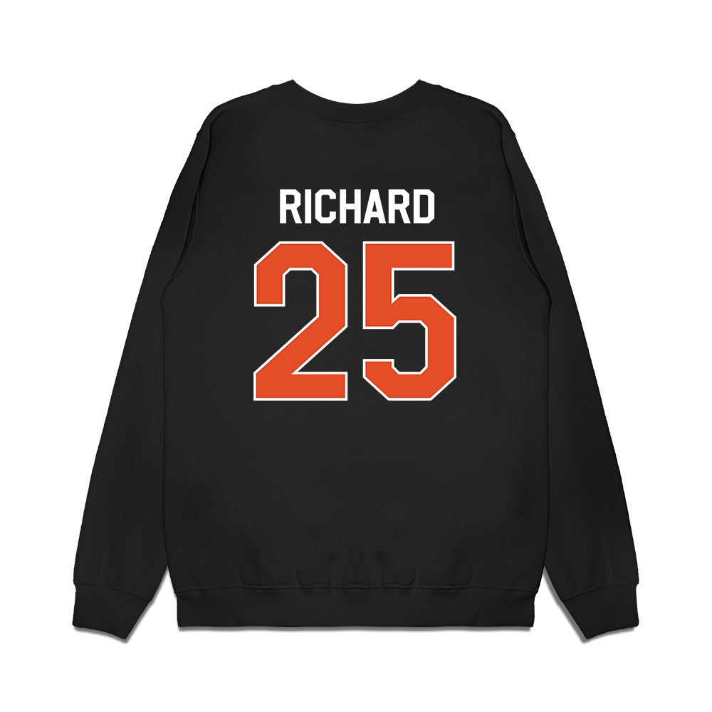 Miami - NCAA Football : Jadais Richard - We're In Premium Crewneck Sweatshirt-1