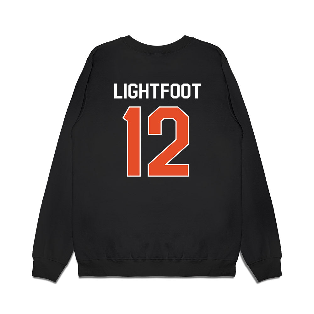 Miami - NCAA Football : Marquise Lightfoot - We're In Premium Crewneck Sweatshirt-1