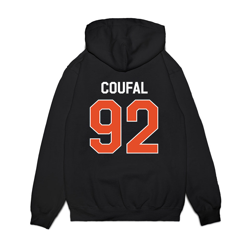 Miami - NCAA Football : Sam Coufal - We're In Premium Hooded Sweatshirt-1