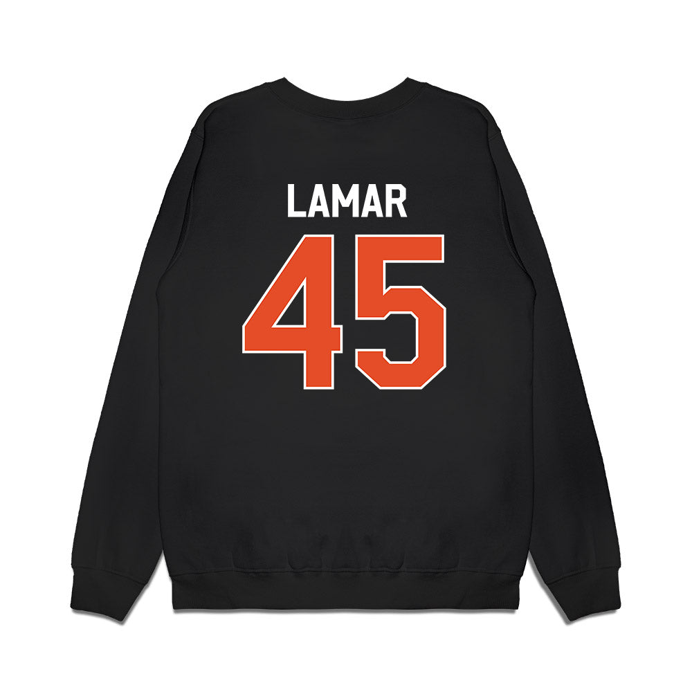 Miami - NCAA Football : Braylon Lamar - We're In Premium Crewneck Sweatshirt-1