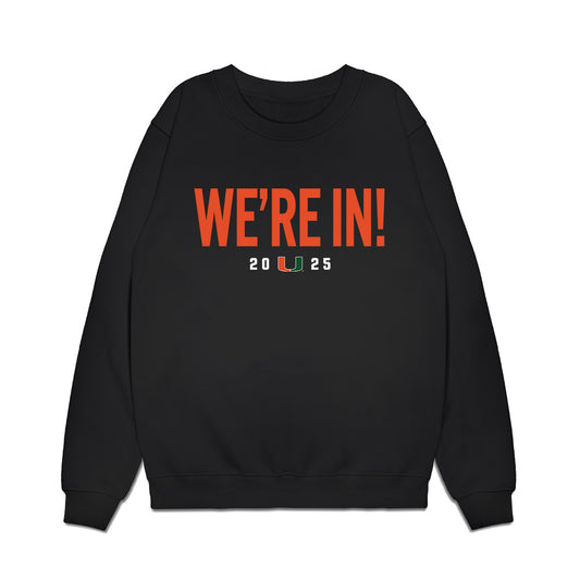 Miami - NCAA Football : Marley Cook - We're In Premium Crewneck Sweatshirt-0