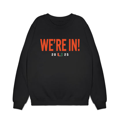 Miami - NCAA Football : Cooper Barkate - We're In Premium Crewneck Sweatshirt-0