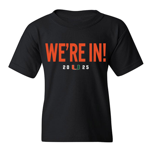 Miami - NCAA Football : Cooper Barkate - We're In Youth T-Shirt-0