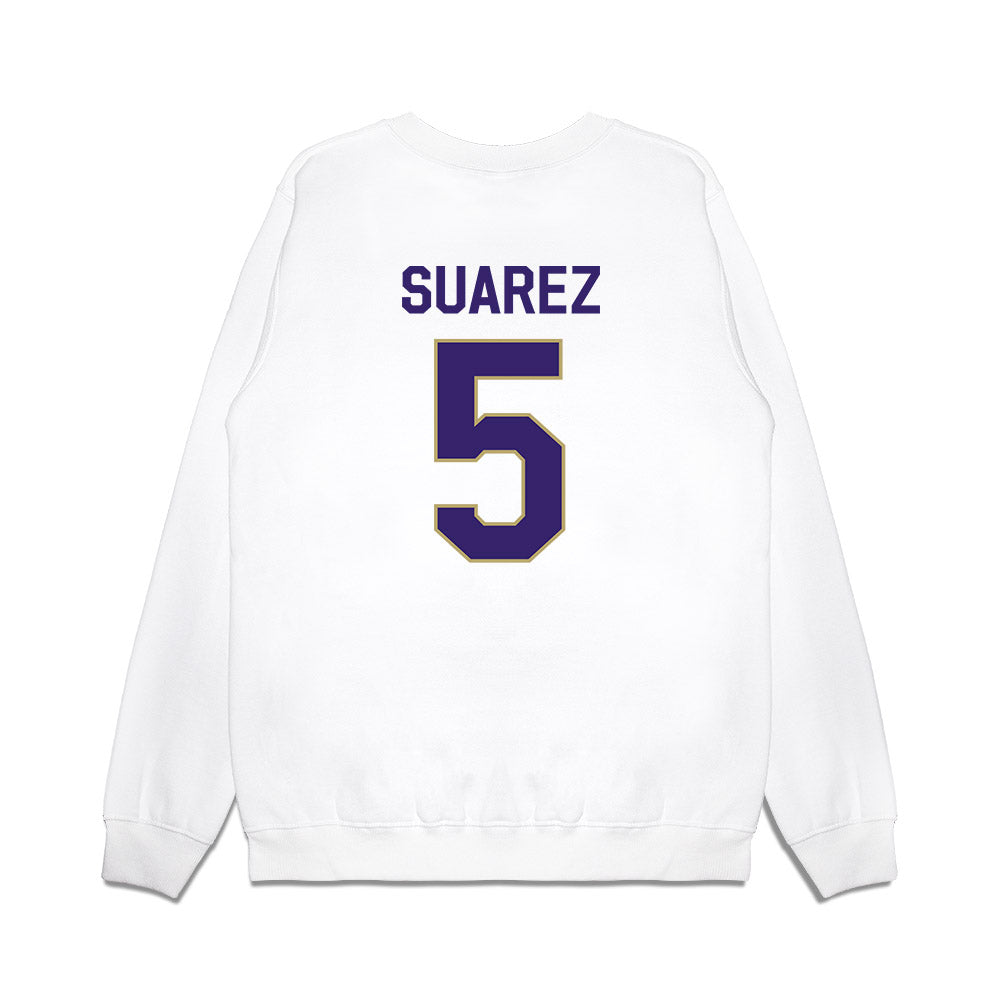 JMU - NCAA Football : Morgan Suarez - We're In Premium Crewneck Sweatshirt-1