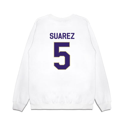 JMU - NCAA Football : Morgan Suarez - We're In Premium Crewneck Sweatshirt-1