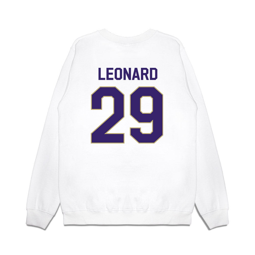 JMU - NCAA Football : Tre Leonard - We're In Premium Crewneck Sweatshirt-1