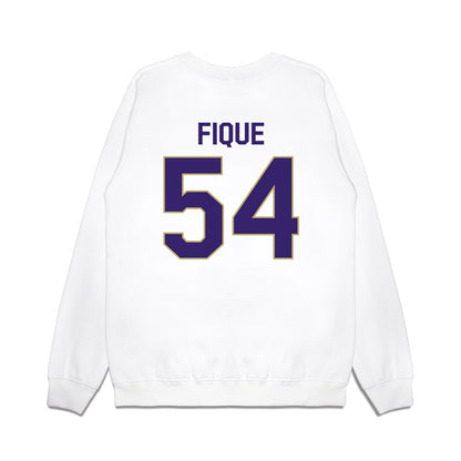 JMU - NCAA Football : Brandon Fique - We're In Premium Crewneck Sweatshirt-1