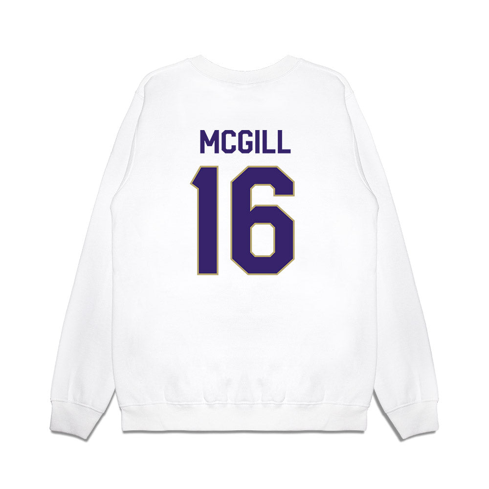 JMU - NCAA Football : TJ McGill - We're In Premium Crewneck Sweatshirt-1