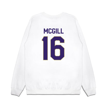 JMU - NCAA Football : TJ McGill - We're In Premium Crewneck Sweatshirt-1