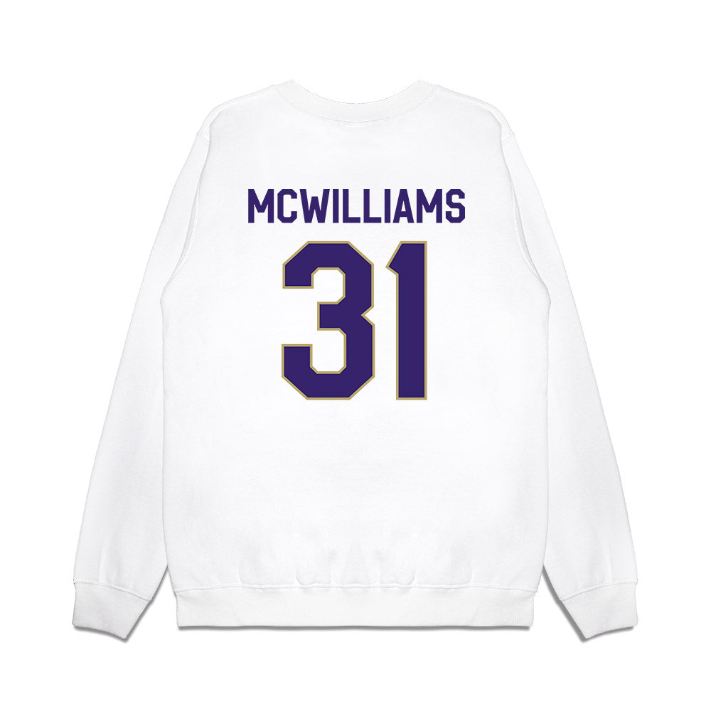 JMU - NCAA Football : Roddrey McWilliams - We're In Premium Crewneck Sweatshirt-1