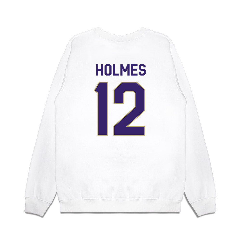 JMU - NCAA Football : Kye Holmes - We're In Premium Crewneck Sweatshirt-1