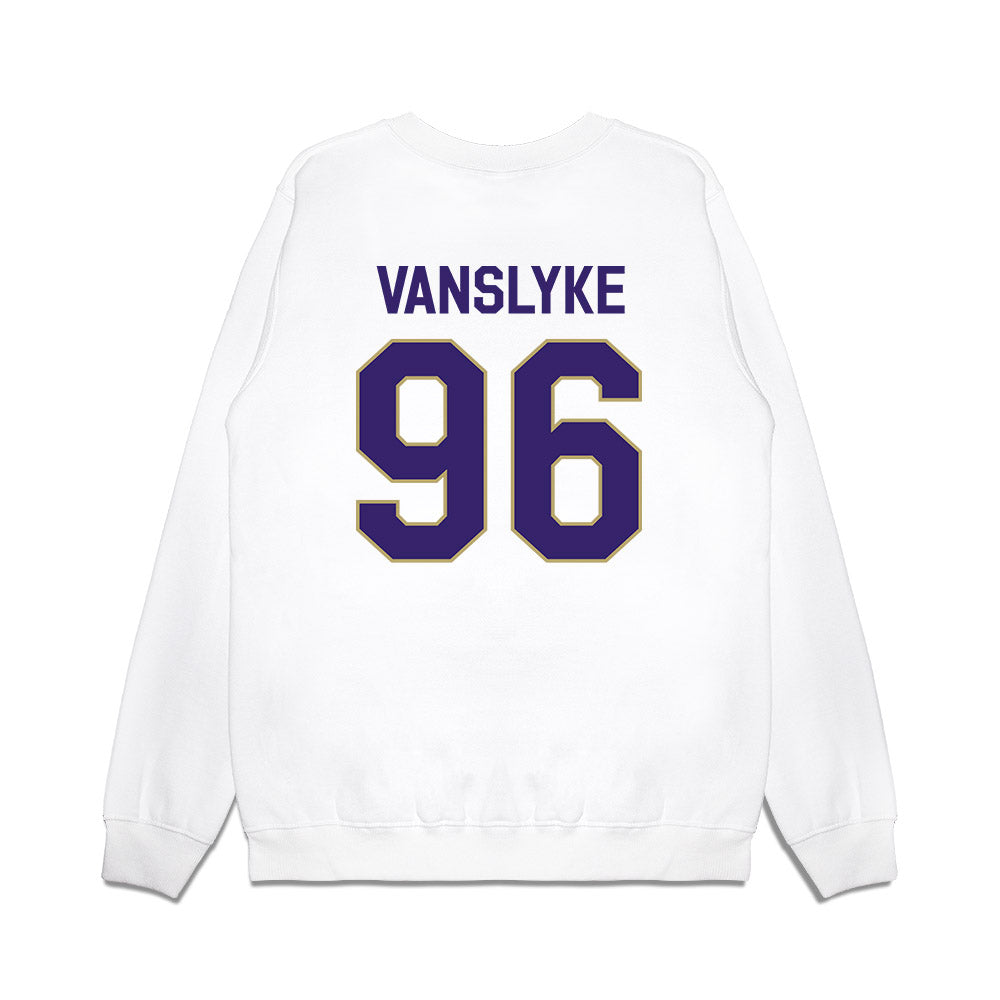 JMU - NCAA Football : Andrew VanSlyke - We're In Premium Crewneck Sweatshirt-1