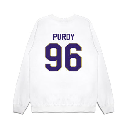 JMU - NCAA Football : Cole Purdy - We're In Premium Crewneck Sweatshirt-1