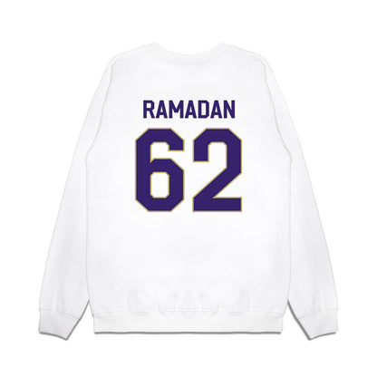 JMU - NCAA Football : Ibraheem Ramadan - We're In Premium Crewneck Sweatshirt-1