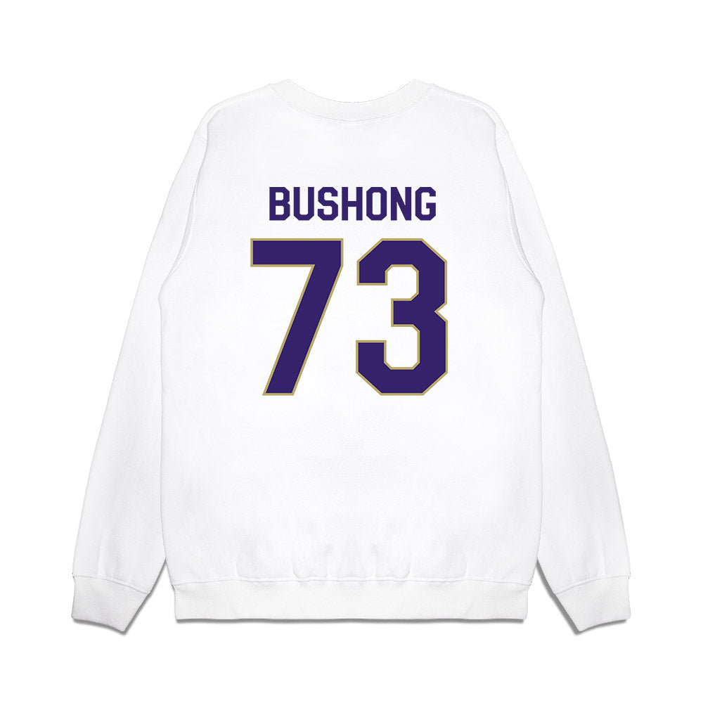 JMU - NCAA Football : Evan Bushong - We're In Premium Crewneck Sweatshirt-1