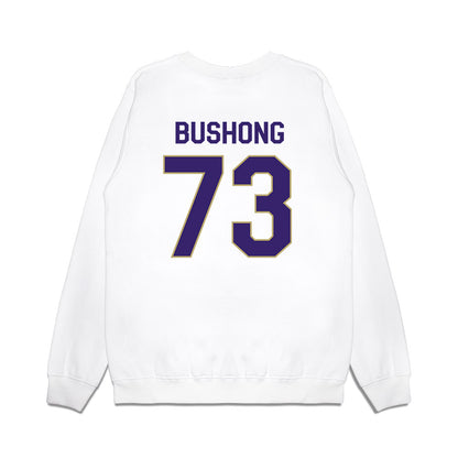 JMU - NCAA Football : Evan Bushong - We're In Premium Crewneck Sweatshirt-1