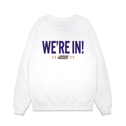 JMU - NCAA Football : Alonza Barnett III - We're In Premium Crewneck Sweatshirt-0
