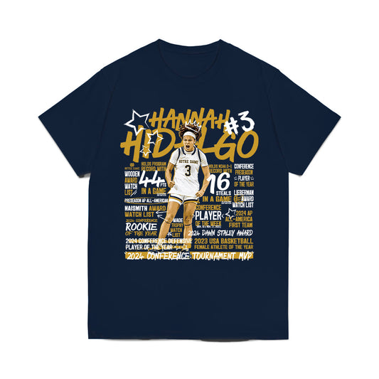 Notre Dame - NCAA Women's Basketball : Hannah Hidalgo - Honors and Awards Comfort Colors T-Shirt-0