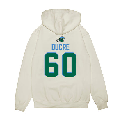 Tulane - NCAA Football : Jaxon Ducre - 2025 Conference Champions Premium Hooded Sweatshirt-1