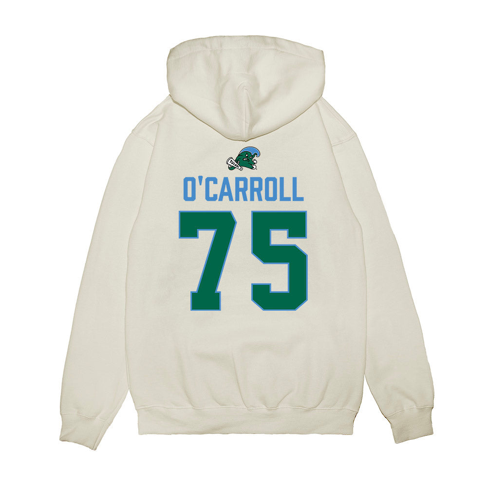 Tulane - NCAA Football : Colin O'Carroll - 2025 Conference Champions Premium Hooded Sweatshirt-1