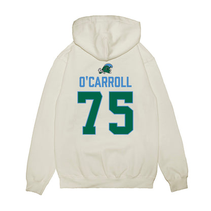 Tulane - NCAA Football : Colin O'Carroll - 2025 Conference Champions Premium Hooded Sweatshirt-1