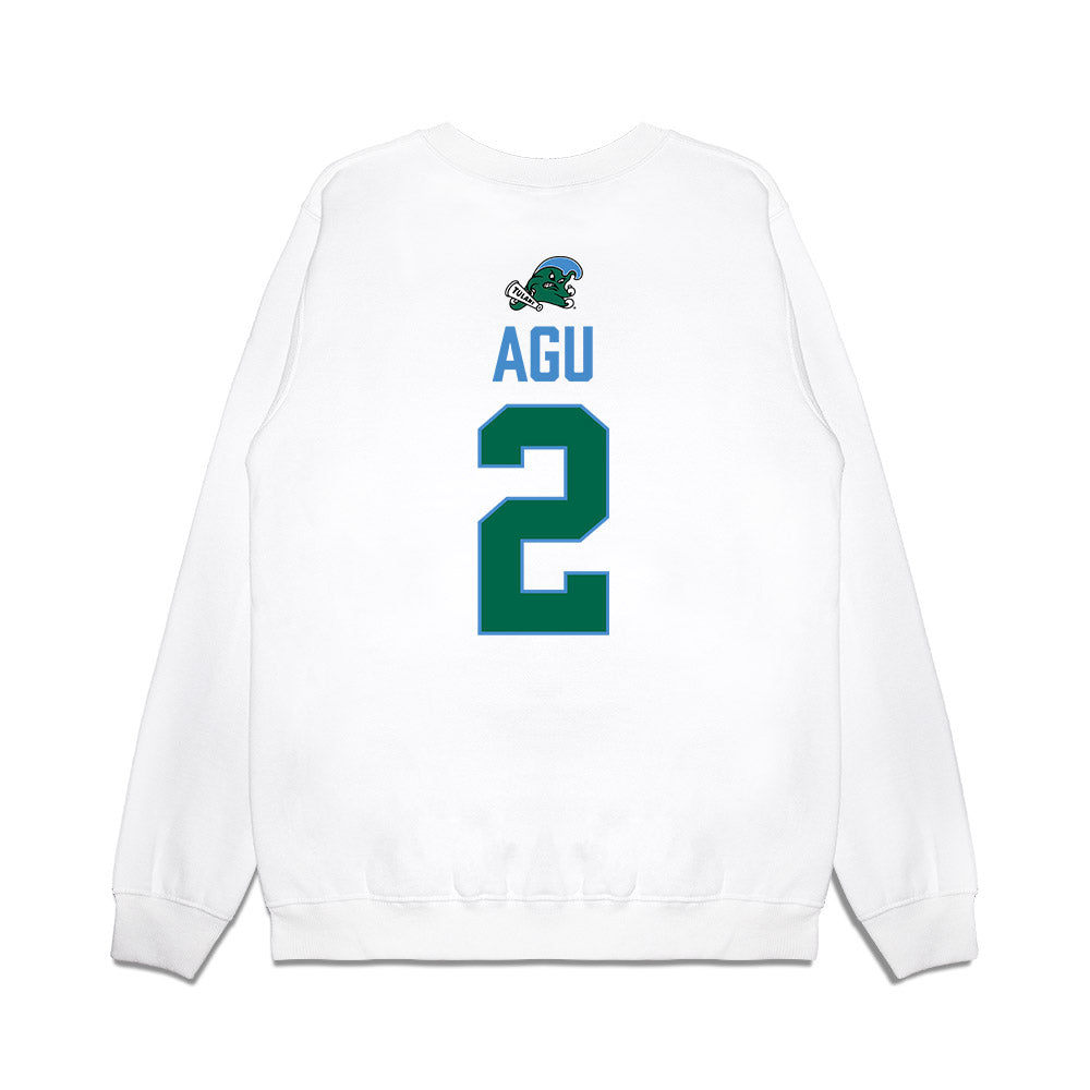 Tulane - NCAA Football : Dickson Agu - 2025 Conference Champions Premium Crewneck Sweatshirt-1